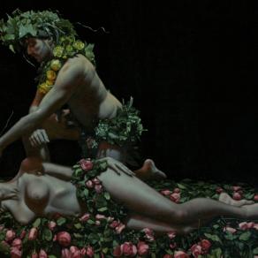 Oberon spreme il succo di Cupido sulle palpebre di Titania