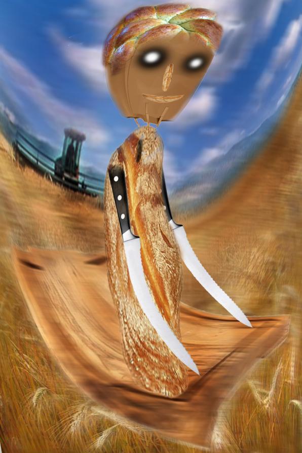 Gesu per sfamarci ci alimento con pane 