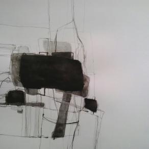 Contrappunto in chiaro scuro 3 - Tecnica mista su carta 2014