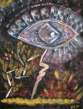 notturno campo di grano