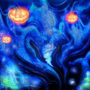 Ombre di migliaia di anni salgono invisibili, Voci sussurrano tra gli alberi, “stasera è Halloween!”...