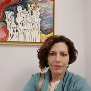 Maristella Angeli present at the inauguration "Asylum: fear as [Art]"