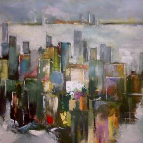 Luci e riflessi sulla grande città