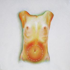 Vuoto con ricamo arancio