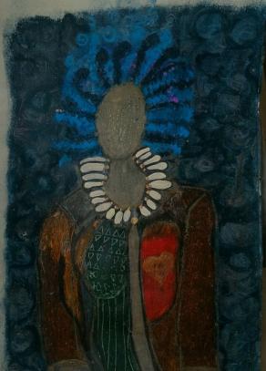 serie: facce private con fantasma 1 / private faces with ghost 1