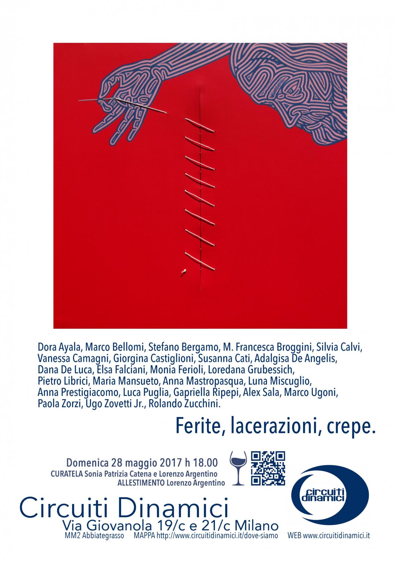 ferite,lacerazioni ,crepe