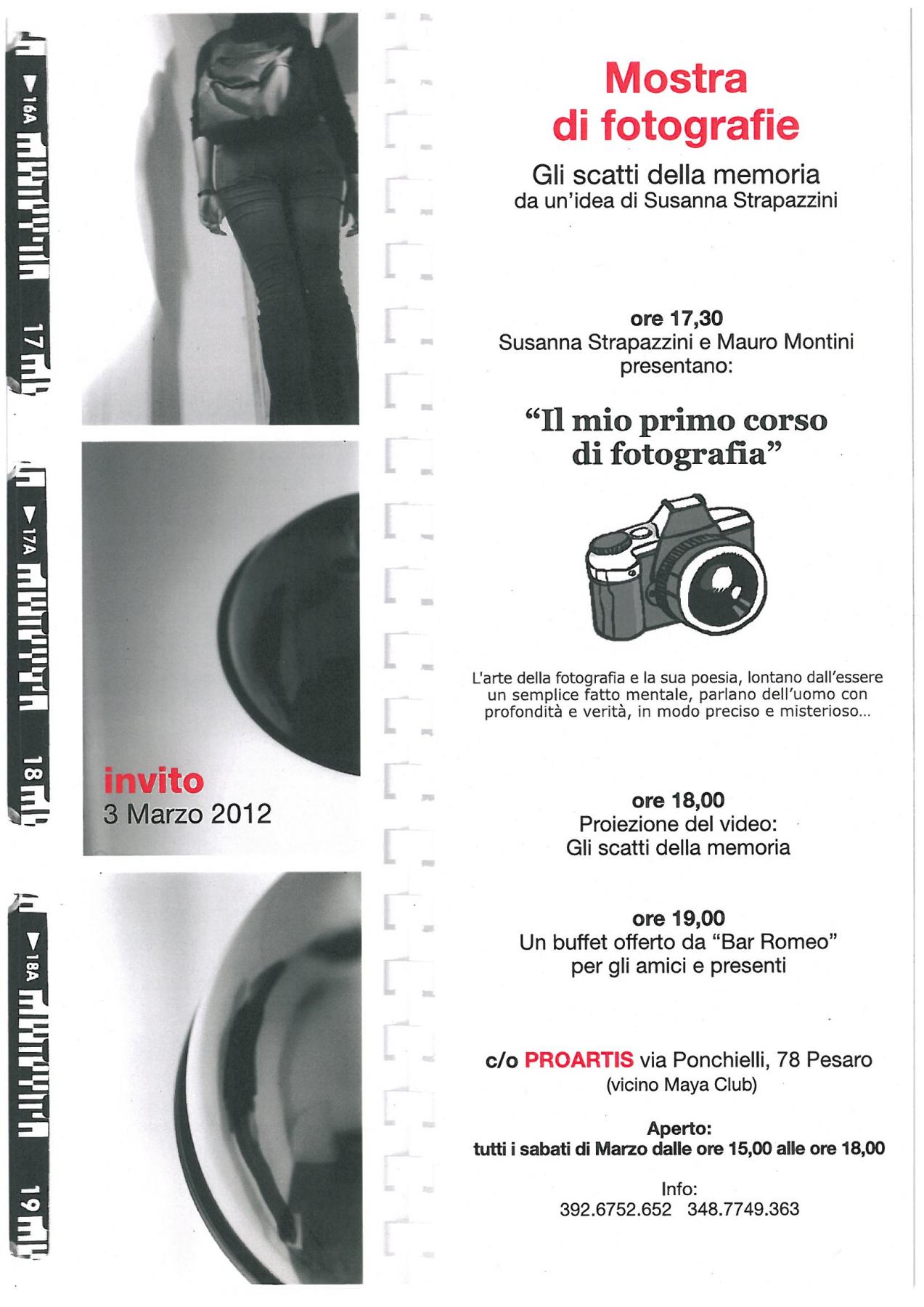 Mostra fotografica "Gli scatti della memoria"