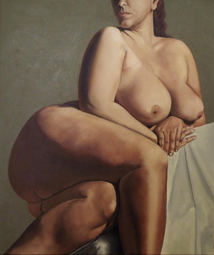 Seated Nude by Chuck Miller