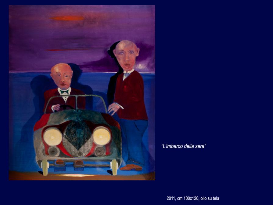 l'imbarco della sera (macchinine a pedali)