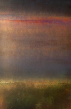 Una traccia nel cielo della sera.