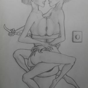 Poppa a poppa III - Sfida fra minute ma prosperose rivali - Biondine simili in toilette (particolare)