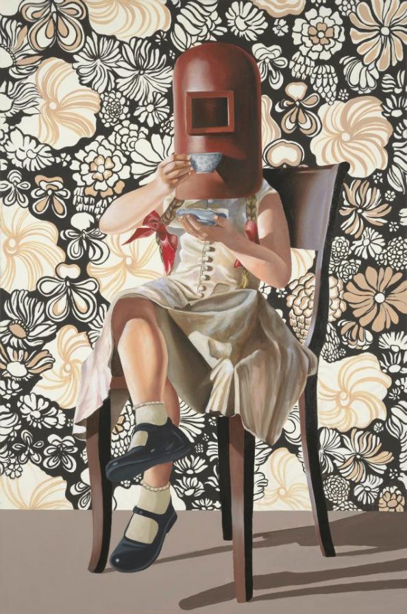 Nel salotto chiuso di giorno