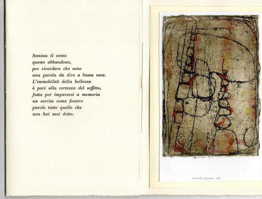 Elena Gerasi - Parole - Ed. Pulcinoelefante° 9468 - Luglio 2015 - 33 copie - opera su carta di Massimo Monteleone