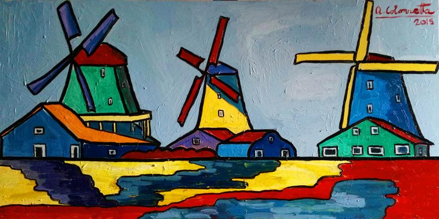 Zaanse Schans. Mulini a vento