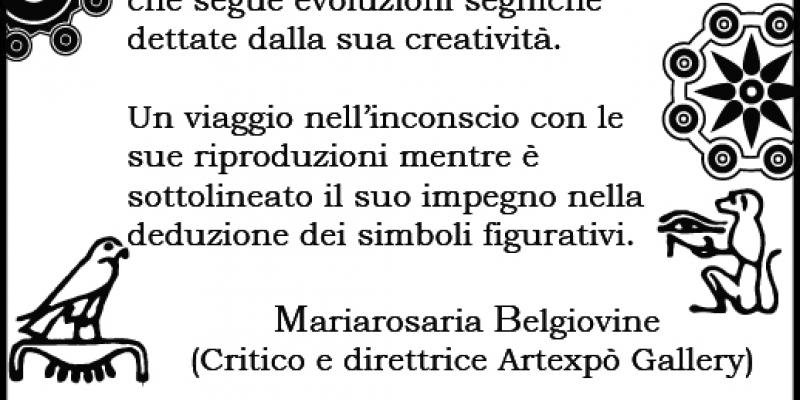 Recensione del Critico Mariarosaria Belgiovine.
