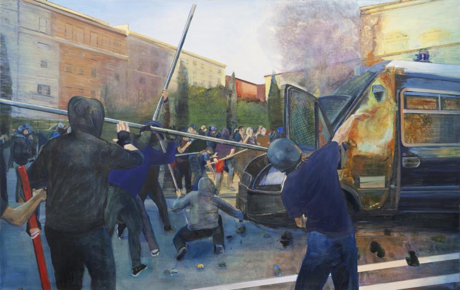 Roma; 210x140cm, olio su tela, 2011