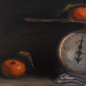 clementines on old scale