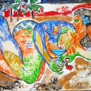 Margarita . 2010  acrylic on canvas.50x70 