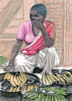 Banana seller