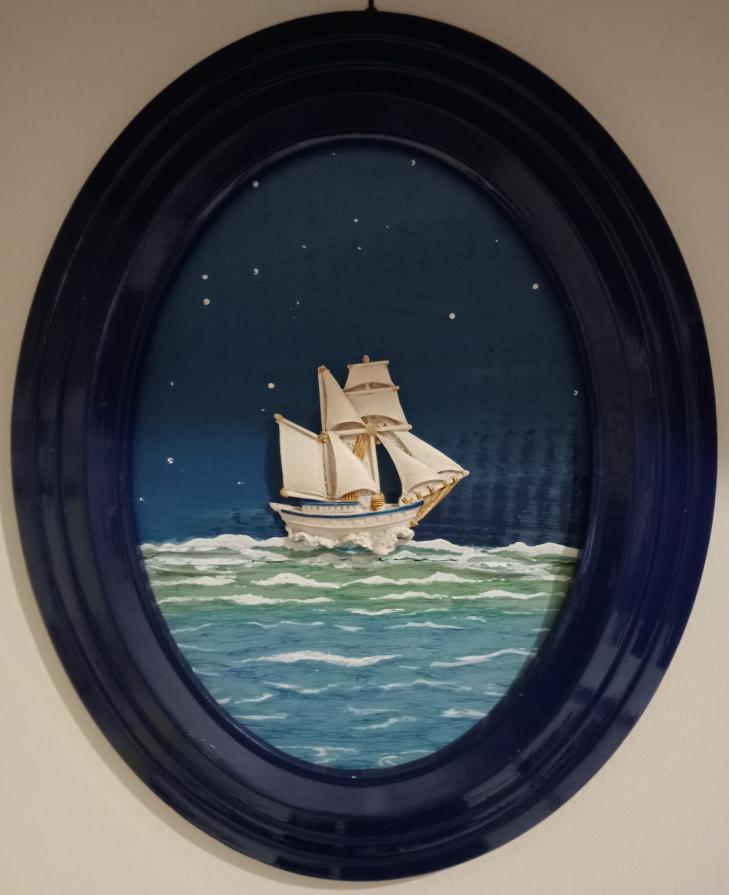 La notte scende sul mare.