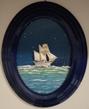 La notte scende sul mare.