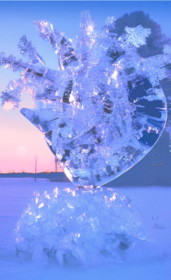 Ice Sculpture- “Be cool Honey Bunny. Be cool “