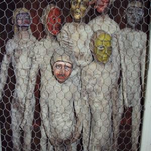 Il Maestro di scultura Denis Raccanelli alla ArteArte di Mantova.