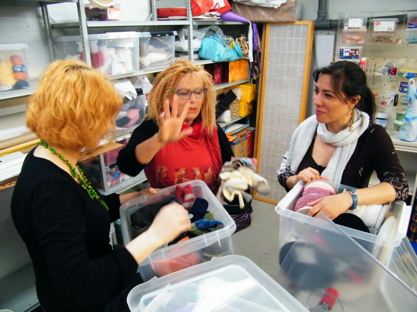 ROSA DIDONNA Mix media Workshop - englannin ja italiankielinen paja  a Taidemuseo ad Oulu in Finlandia project by Vincenza Rubini