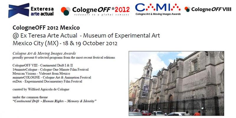Cologne Art & Moving Images Awards - CologneOFF 2012 Mexico