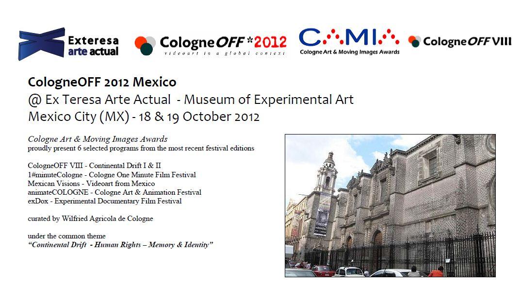 Cologne Art & Moving Images Awards - CologneOFF 2012 Mexico