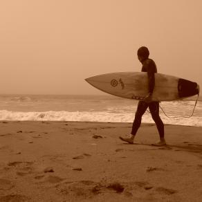 she slipped away like a wave.