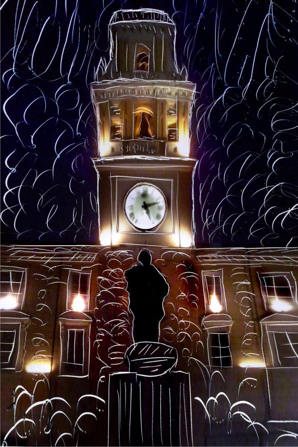 la sentinella in piazza Garibaldi, Parma