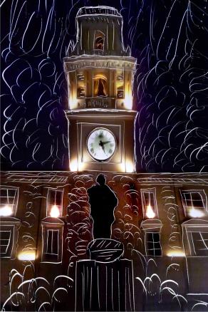 la sentinella in piazza Garibaldi, Parma