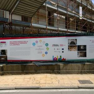 Informazioni alla comunità di Vercelli durante i restauri dell'ex ospedale Informazioni alla comunità di Vercelli durante i restauri dell'ex ospedale