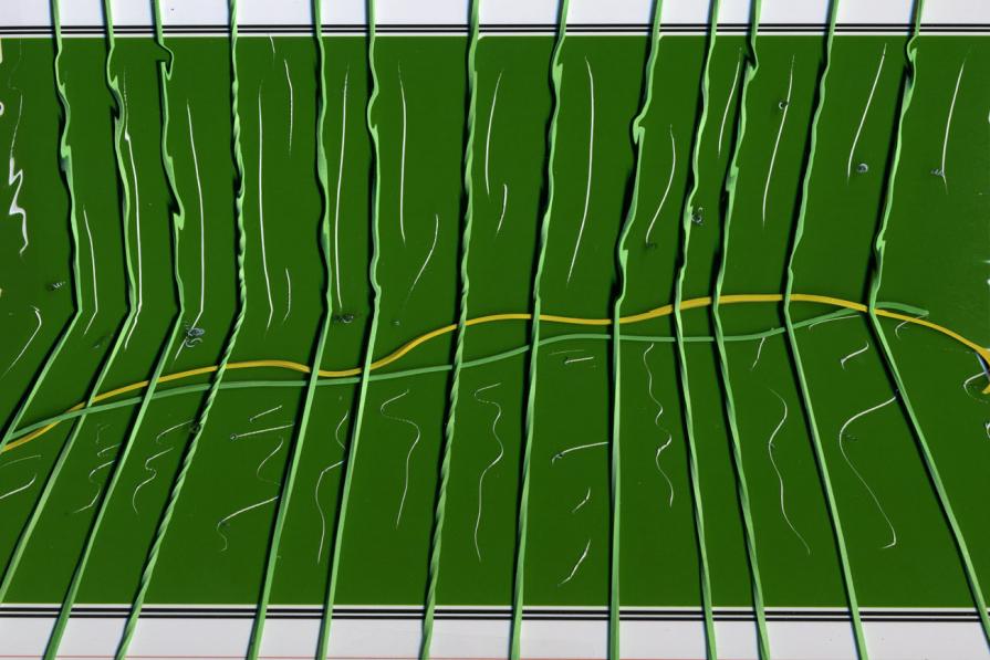 campi verdeggianti a Folzano