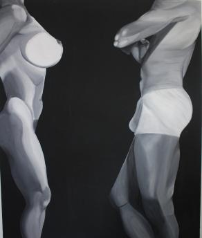 She looks at him, He looks at her