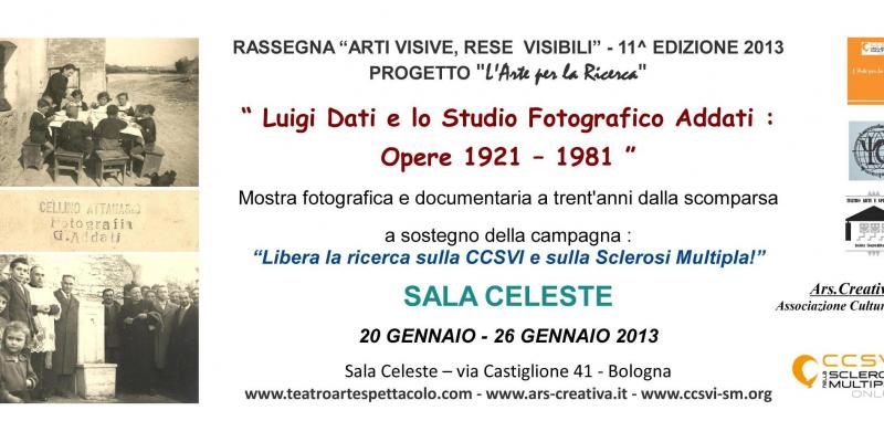 “ LUIGI DATI E LO STUDIO FOTOGRAFICO ADDATI : OPERE 1921 / 1981 “ “ LUIGI DATI E LO STUDIO FOTOGRAFICO ADDATI : OPERE 1921 / 1981 “