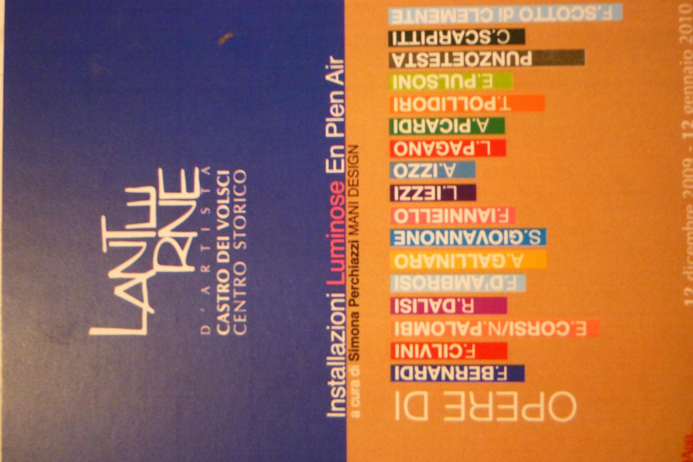 LANTERNE D'ARTISTA, EN PLEIN AIR