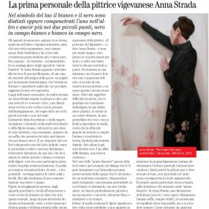 Anime bianche, personale. RASSEGNA STAMPA