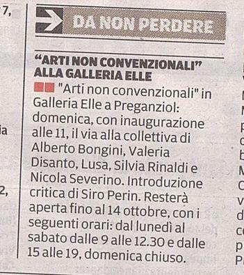 Mostra collettiva dal titolo “Arti non convenzionali”