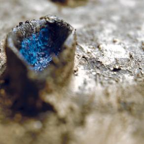 Luce (detail of the sculpture-painting)