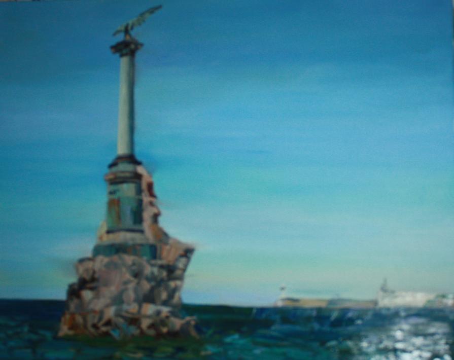 Monument to the lost ships. Sevastopol. Ukraine