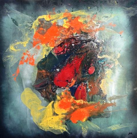 Riflessi cangianti in uno specchio d'acqua