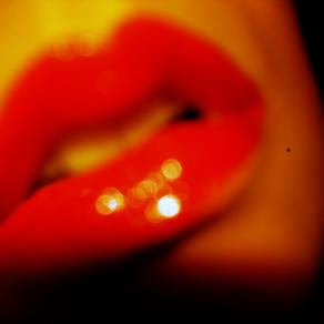 Lips in red