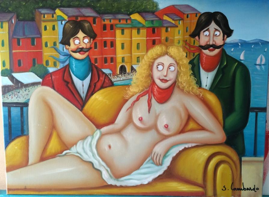 Salvo Lombardo - Elena - olio su tela - 80 x 60