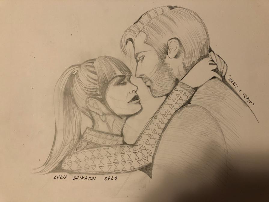 Ozge Gurel e Can Yaman nella veste di Nazli e Ferit in Bitter Sweet (=Ingredienti d'amore) visti da Lucia Ghirardi