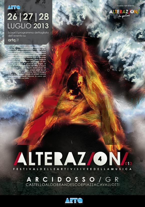 “Alterazioni Visive 2013”- Castello Aldobrandesco, a cura di Artq,  Arcidosso (GR), 
