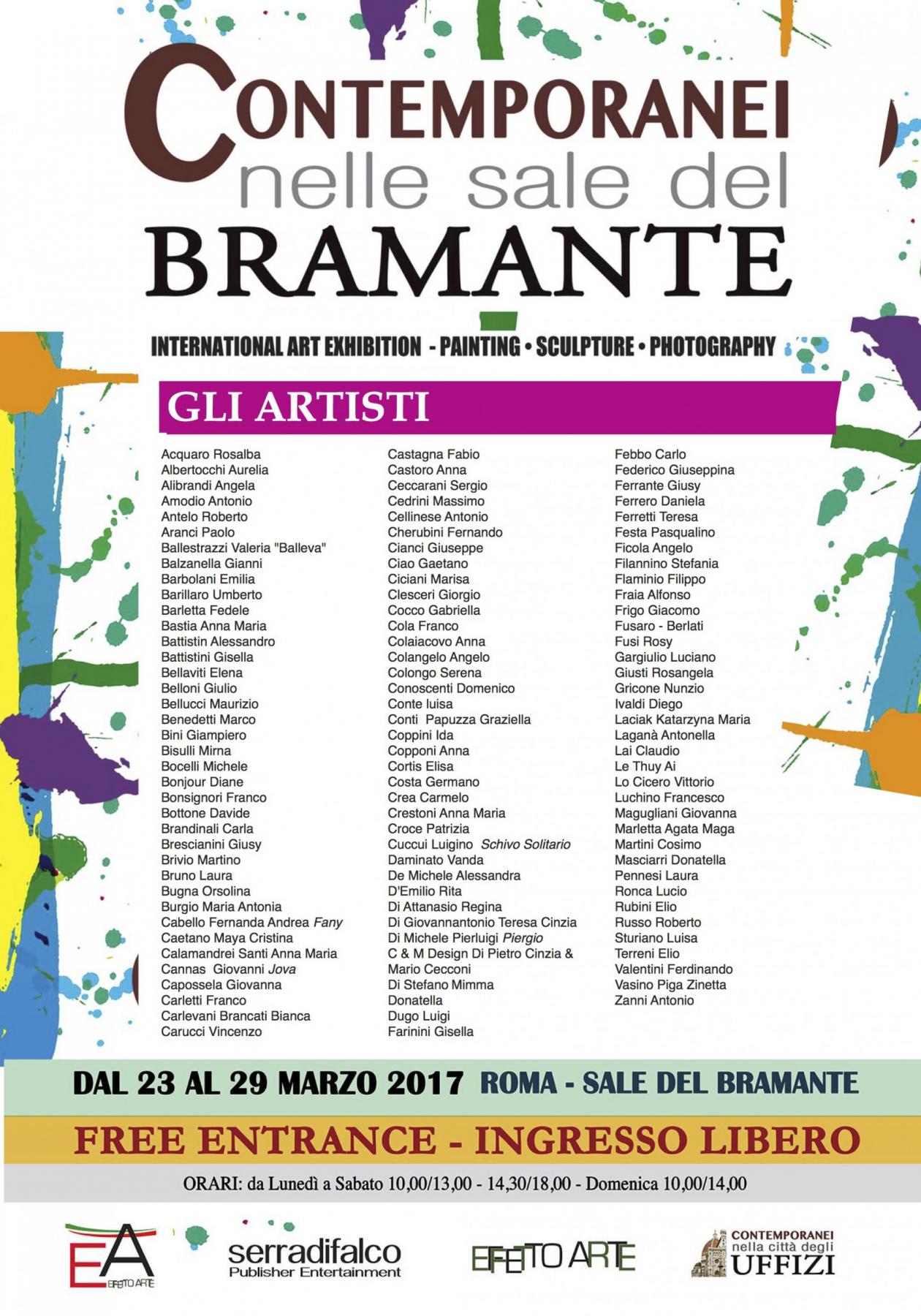 Contemporanei nelle sale del Bramante, piazza del popolo