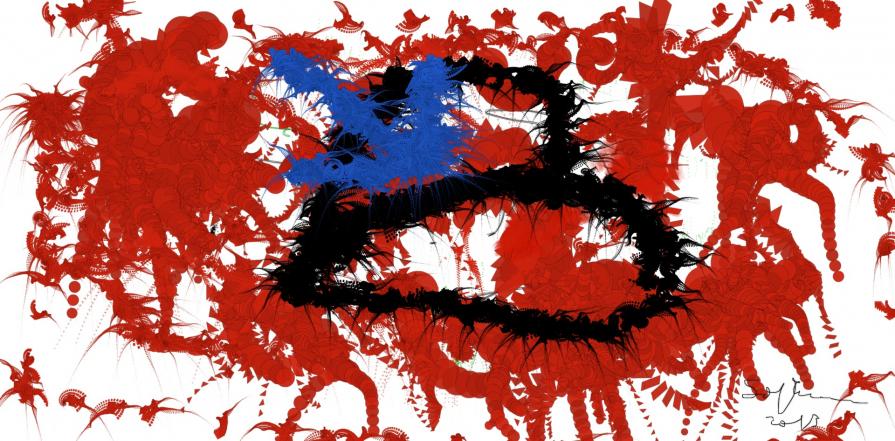 CUORE NERO TRAFITTO.