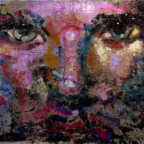Fabio Modica | Gnosis: Regret - mixed media on canvas - cm 200x150 | 79x59 inches | Aberson Exhibits